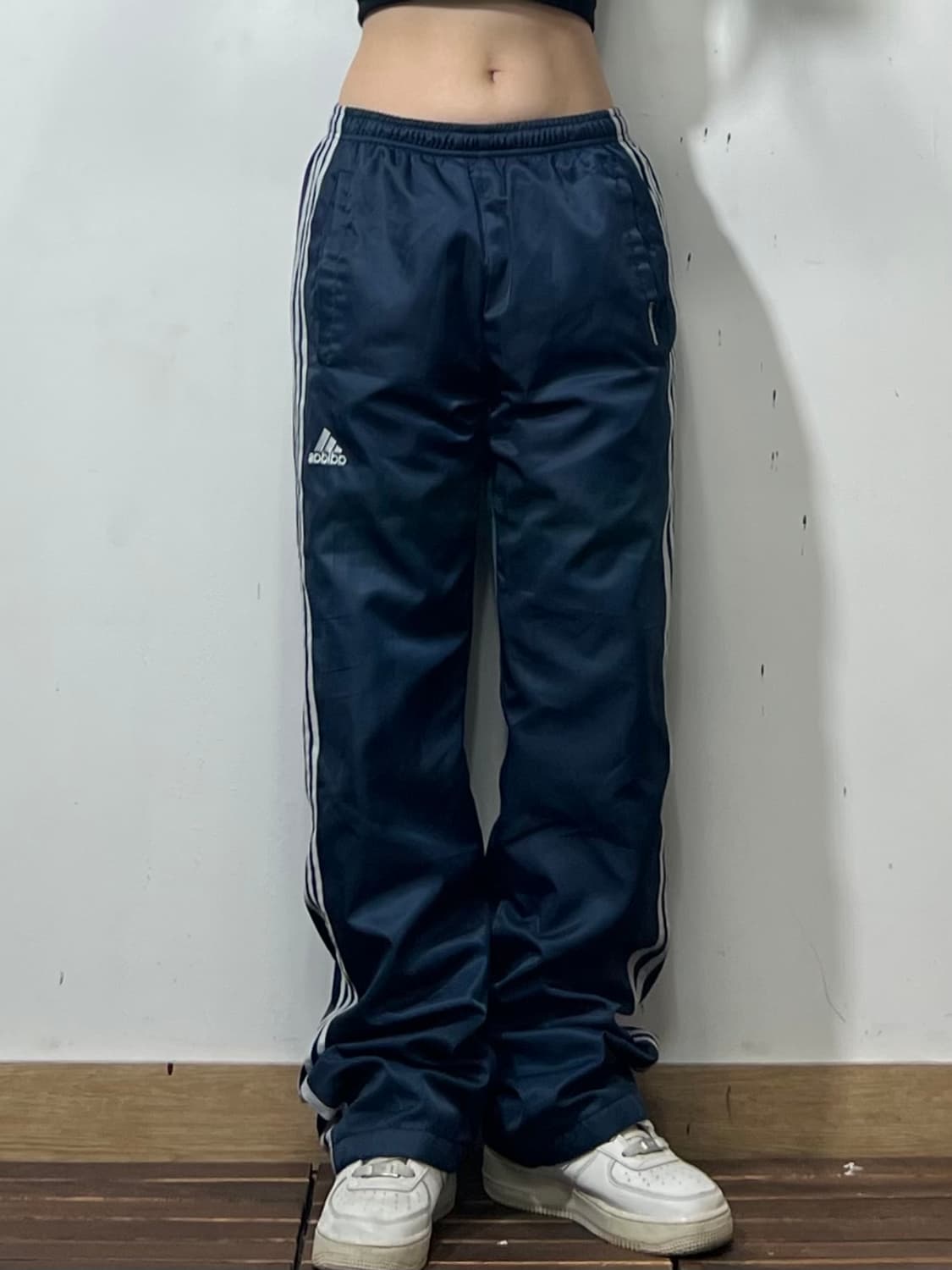 아디다스 네이비 화이트삼선 트랙팬츠 S 상품이미지2