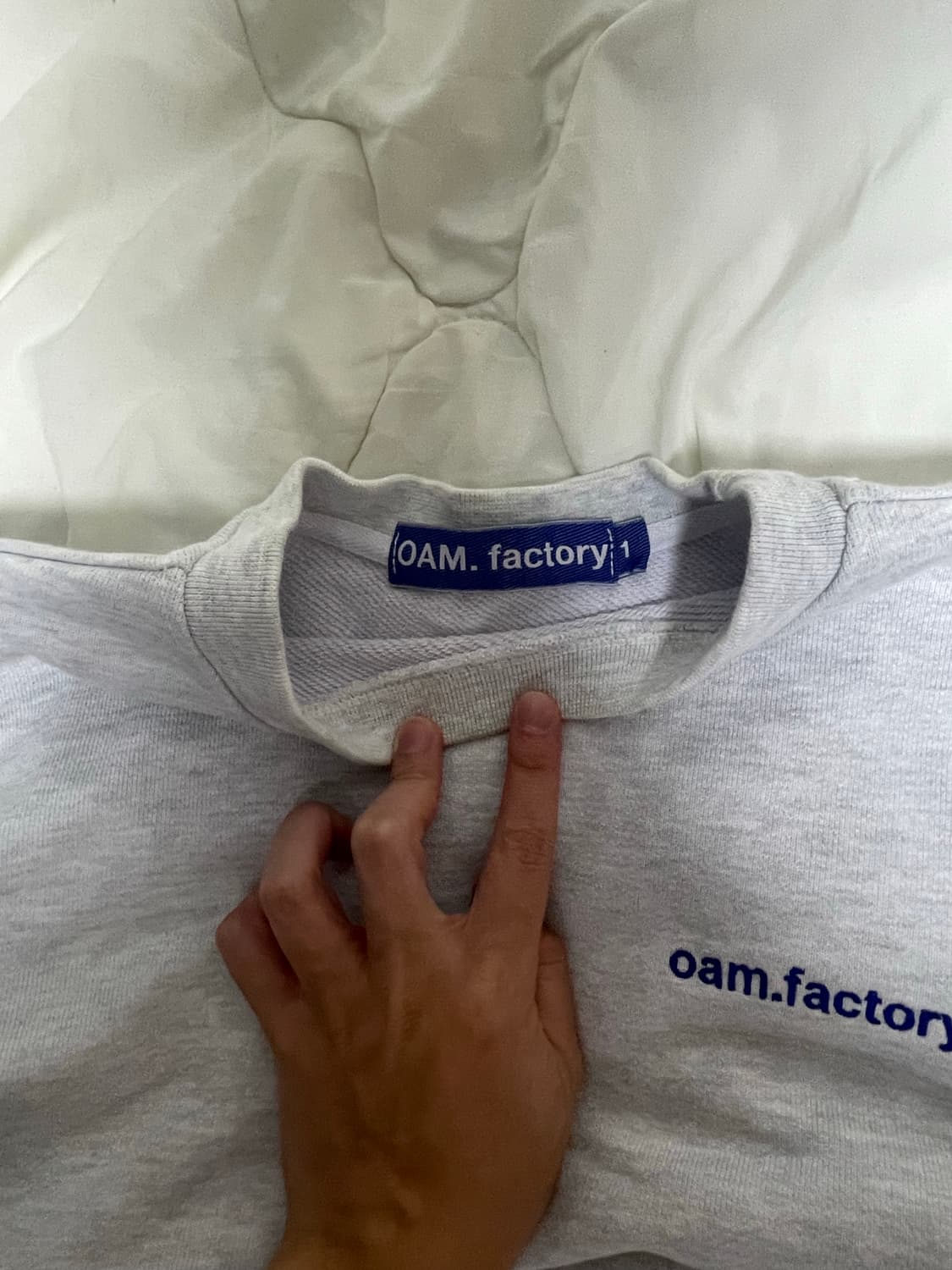 핏더사이즈 oam factory 맨투맨 상품이미지3