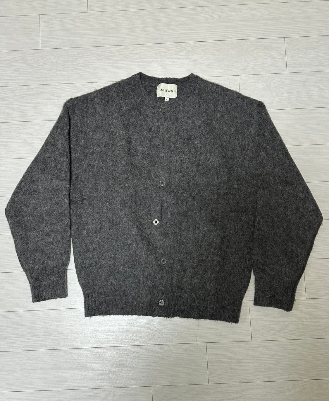 아트이프액츠 모헤어 가디건 차콜 M 상품이미지3