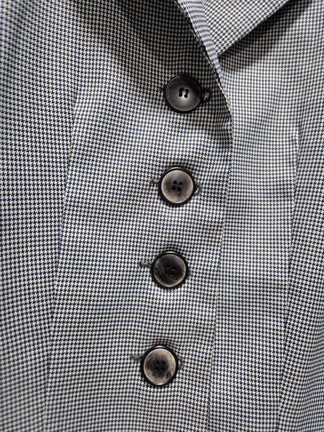 빈티지 체크 패턴 여성 자켓 상품이미지3