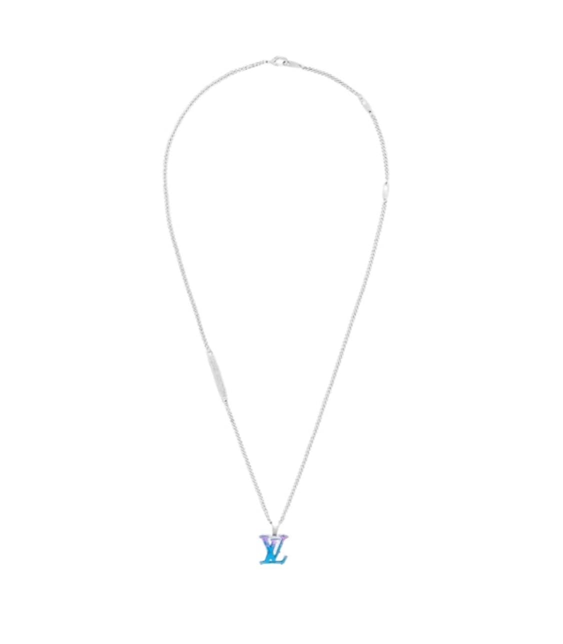 [풀구성] 루이비통 모노그램 체인 펜던트 팔라듐 멀티컬러 목걸이 상품이미지6