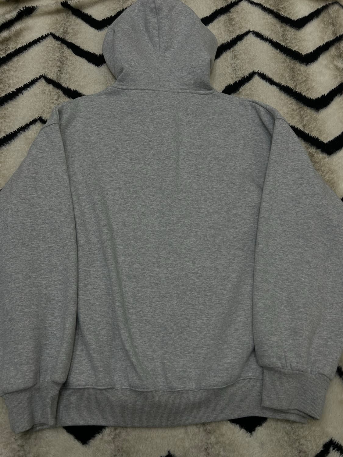 [M]코드그라피 2Way 오버핏 후드집업/그레이/기모 상품이미지5