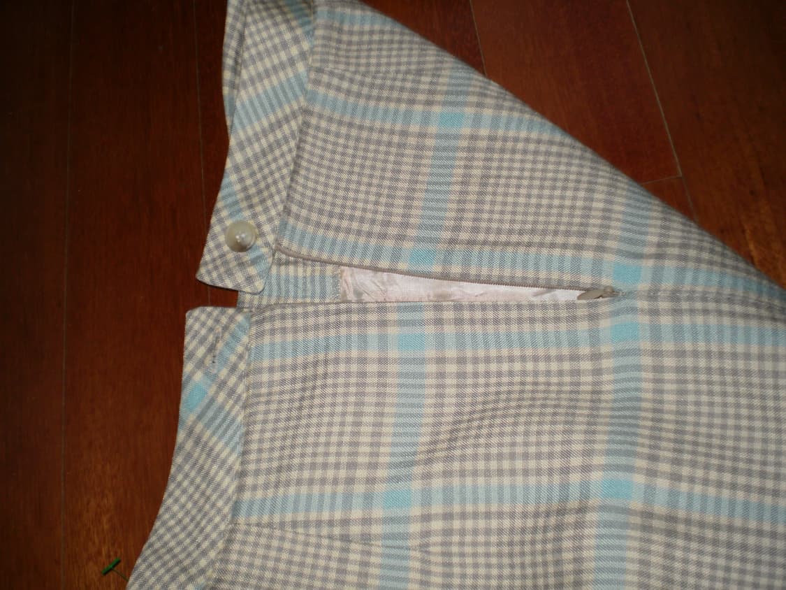 체크 미디 스커트 상품이미지2