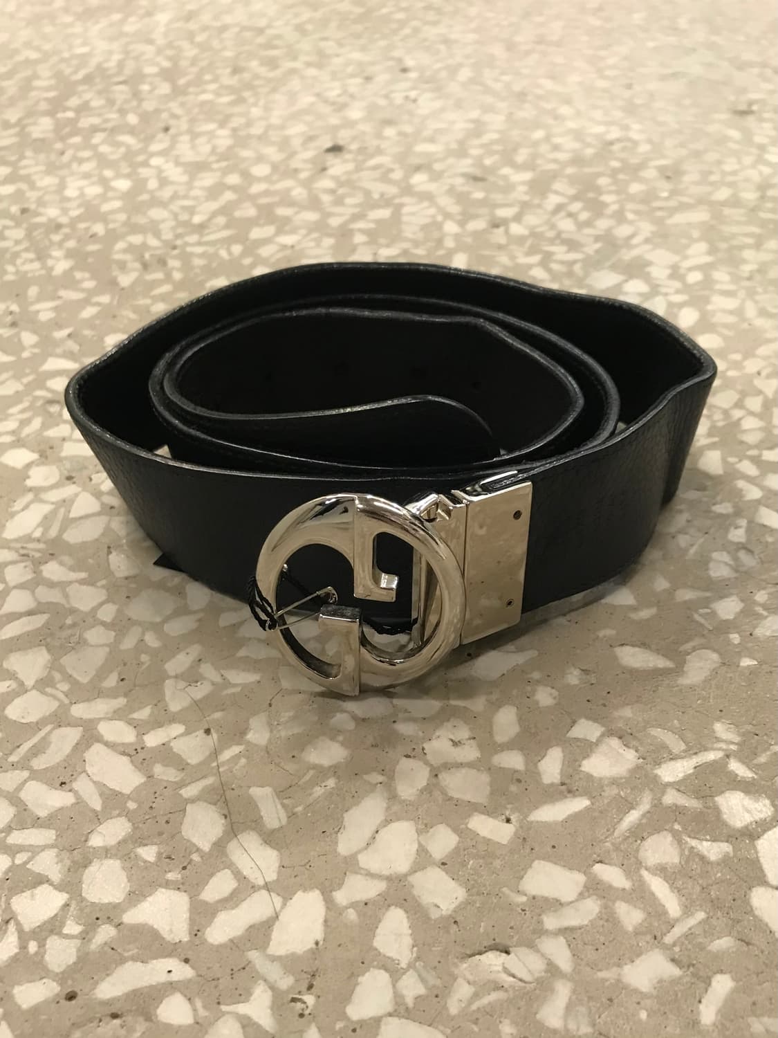 Gucci Interlocking G Leather Belt – Silv 상품이미지1
