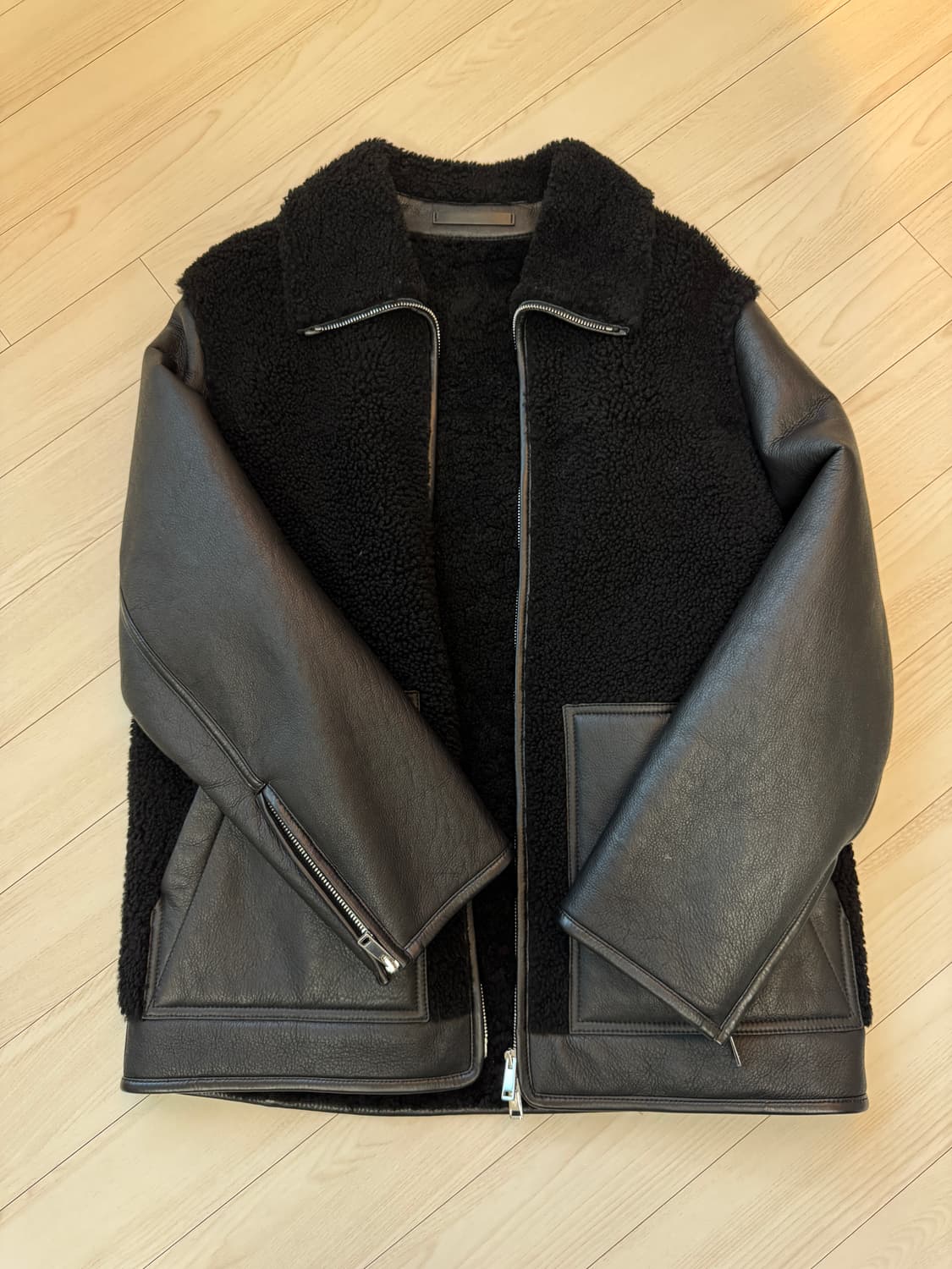 띠어리 맨 무스탕 양가죽 자켓 M 상품이미지1