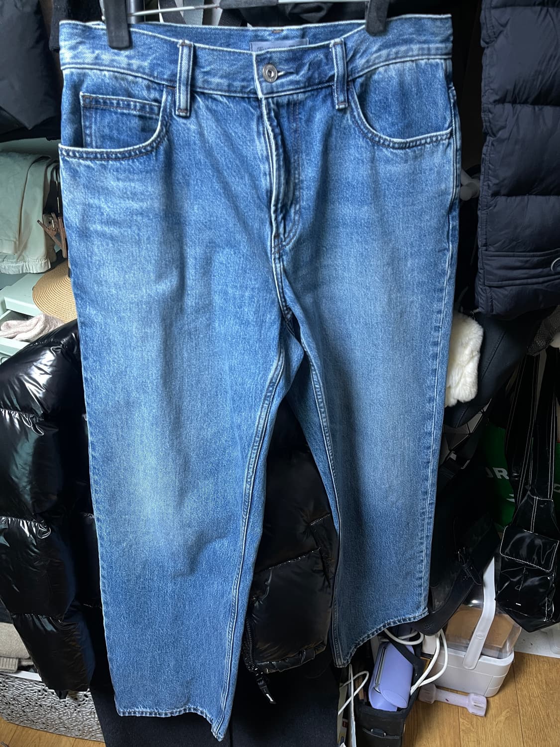 유니클로 jwa 스트레이트진 중청 31 상품이미지1