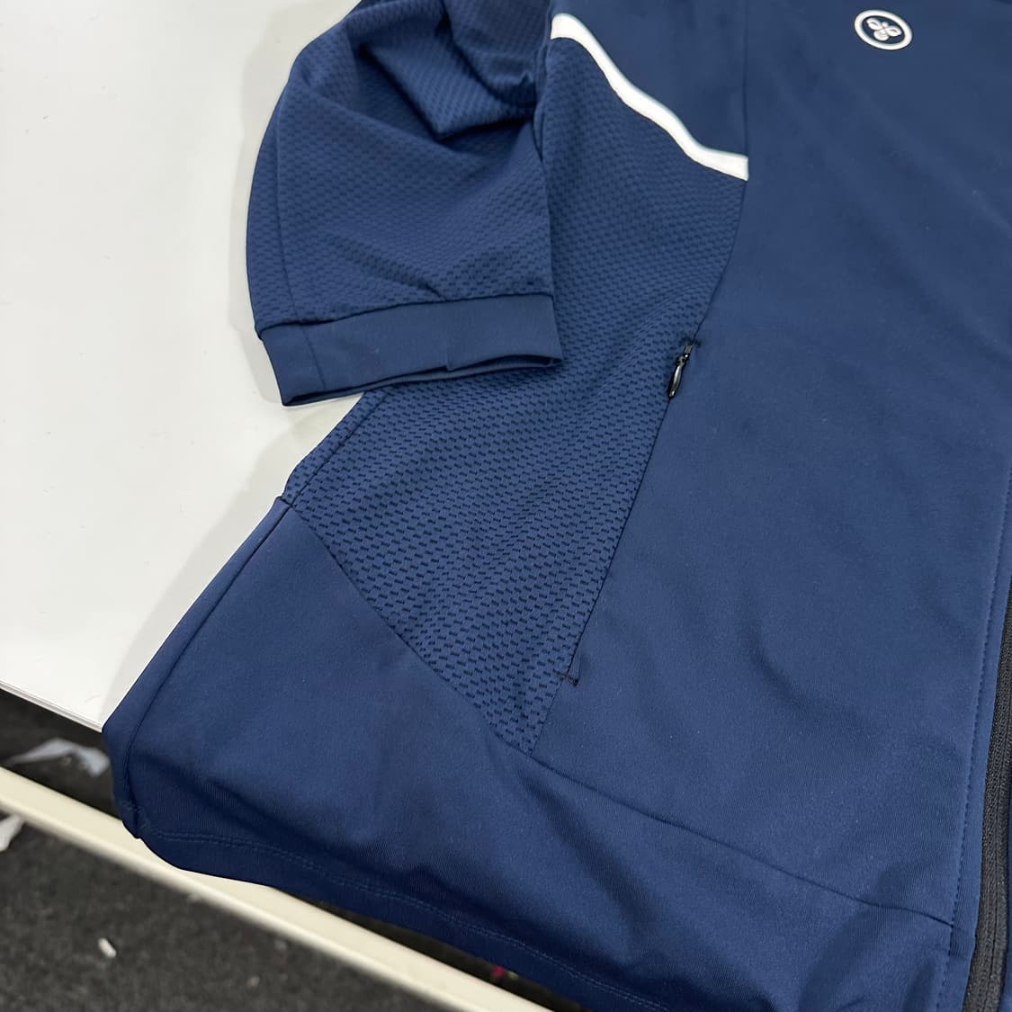 95 험멜 네이비 매쉬배색 트레이닝 집업 상품이미지2