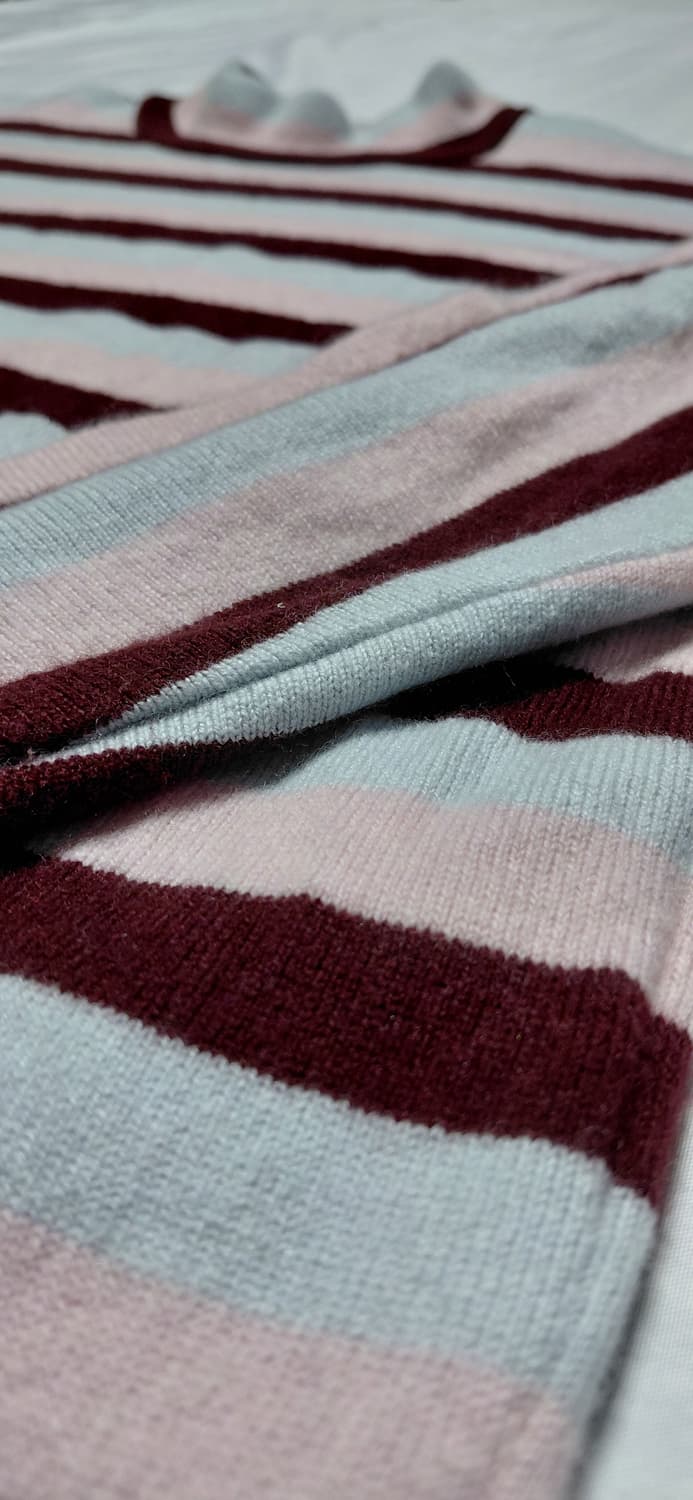 [S/무료배송] 안드레아 인콘트리 스트라이프 모크넥 니트 상품이미지8