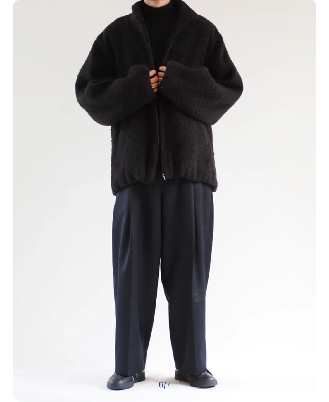 [1] 코모리 샤기 카멜 자켓 상품이미지2