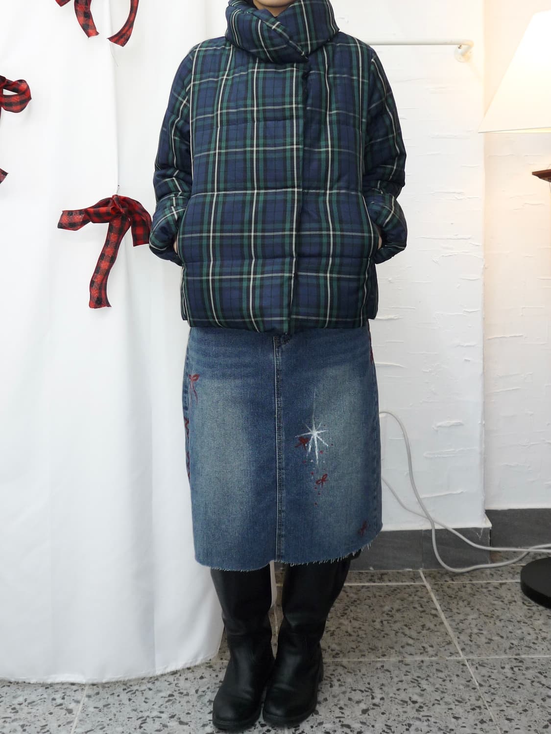 forest check puffer 상품이미지2