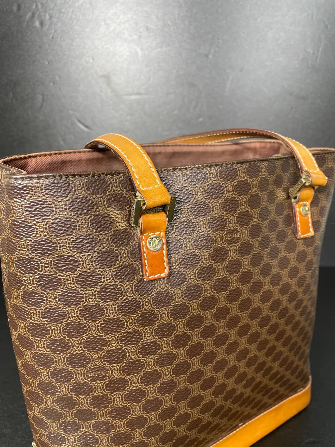 CELINE 셀린느 마카담 모노그램 빈티지 토트 숄더 백 상품이미지3