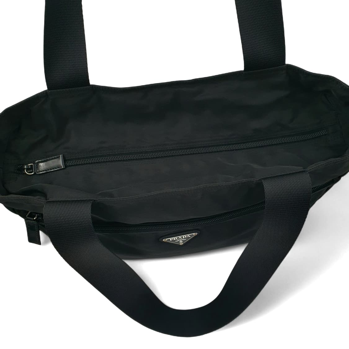 프라다 삼각로고 리나일론 블랙 숄더백 상품이미지9