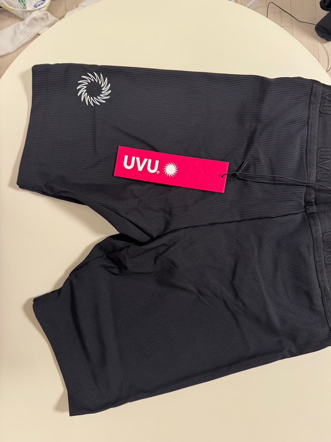 (XL)UVU 하프 타이츠 (하프 타이즈)블랙 상품이미지3
