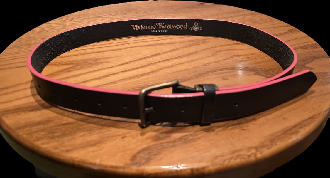 비비안 웨스트우드 핑크 배색 가죽 벨트 상품이미지1