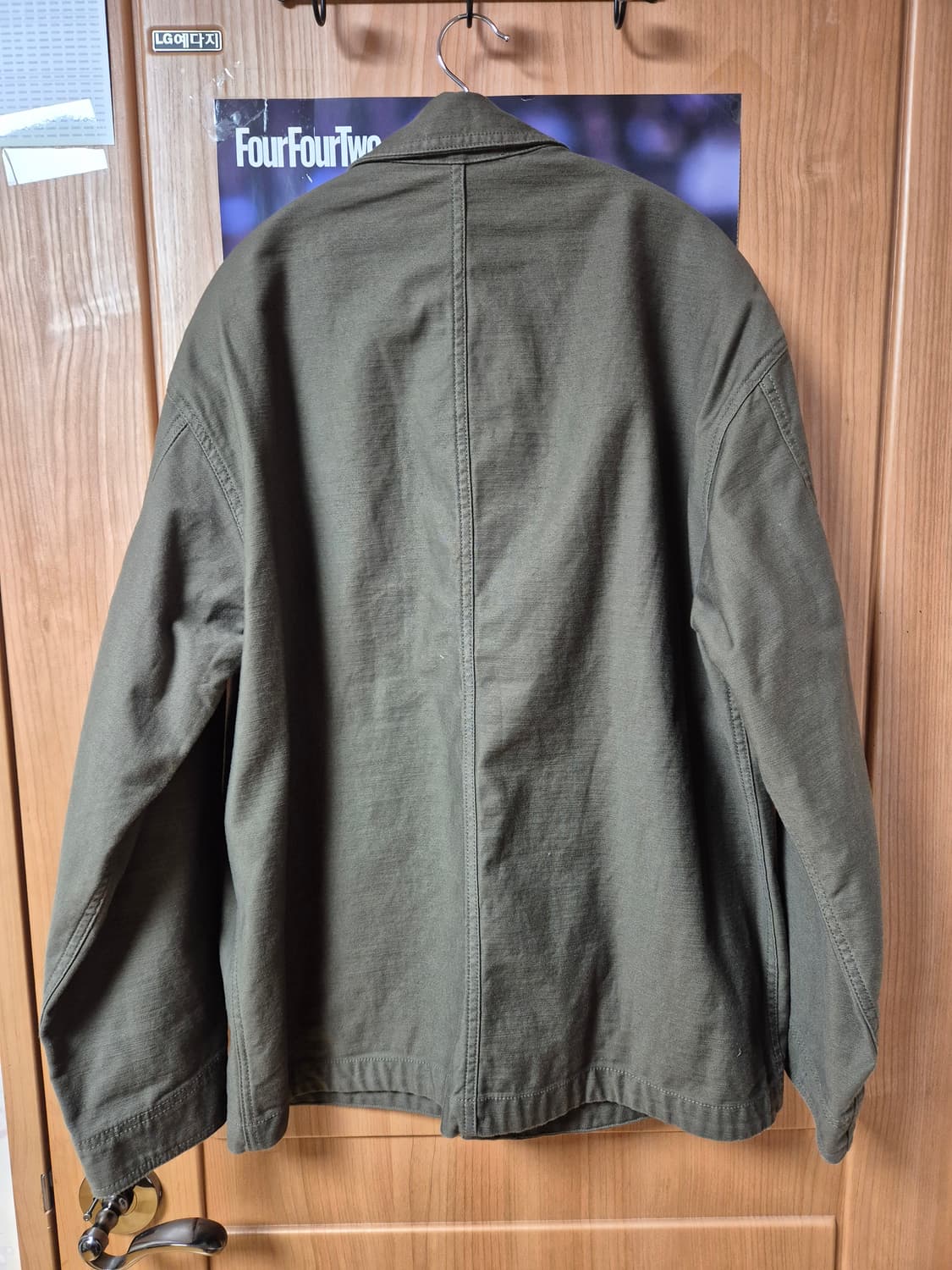 무탠다드 백사틴 초어자켓 M 브라운 (단추 커스텀) 상품이미지2