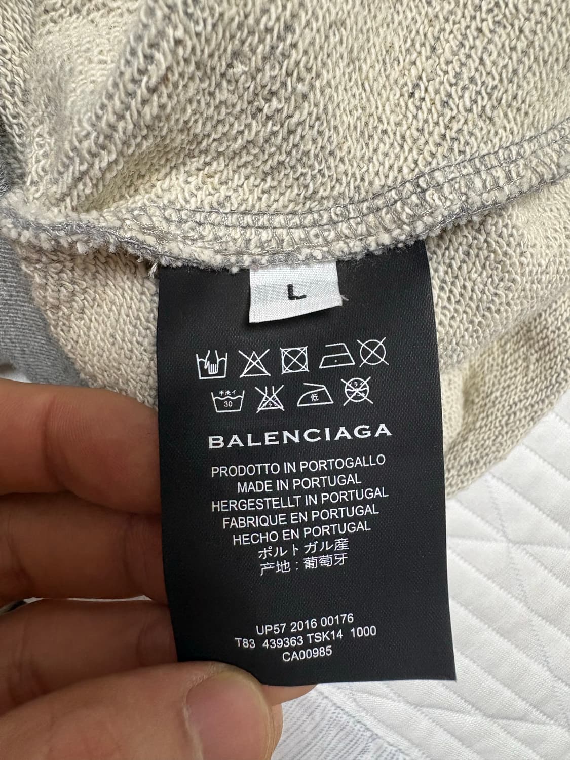 발렌시아가 그레이 후드티 상품이미지6