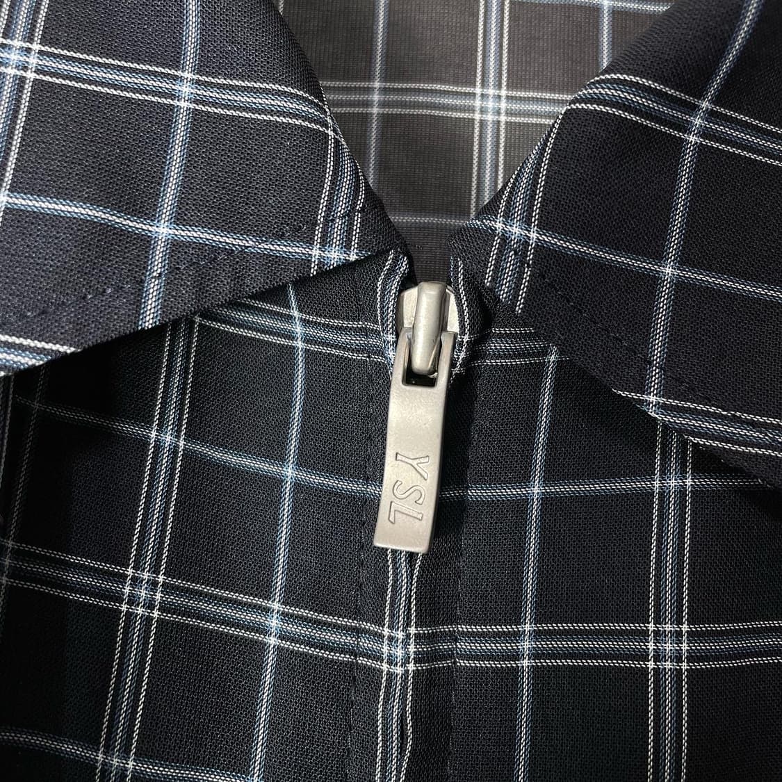 입생로랑 YSL 체크 아세테이트 자켓 상품이미지4