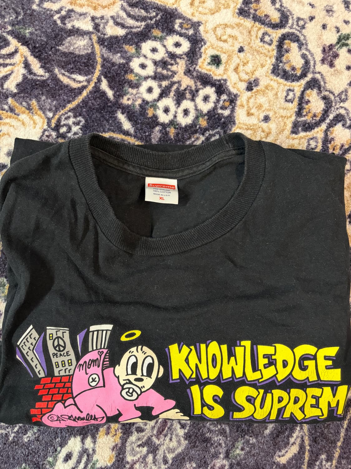 Supreme 22ss Knowledge Tee Black xl 상품이미지1
