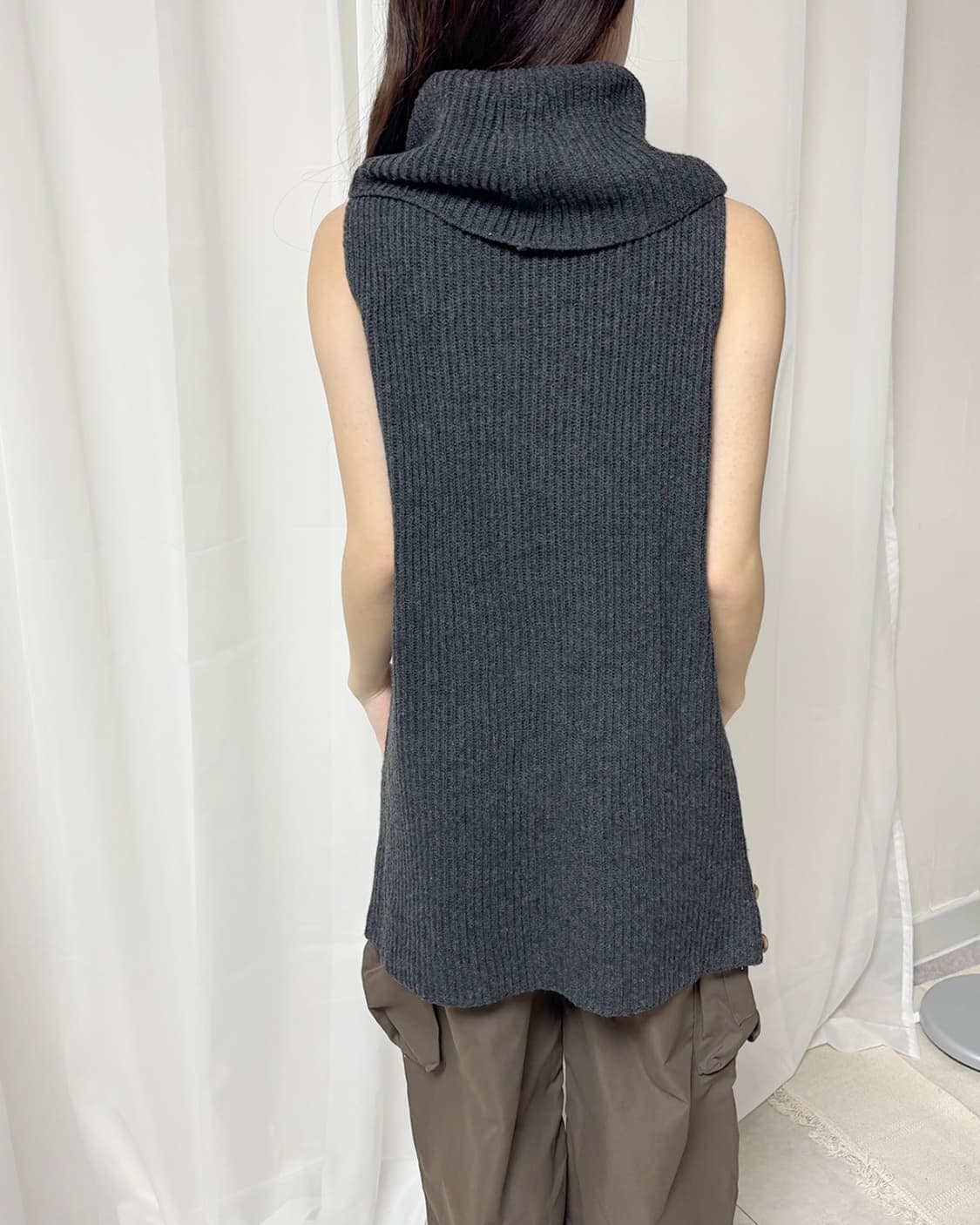 이와 사이드 울 트리밍 빅 터틀 베스트 상품이미지10