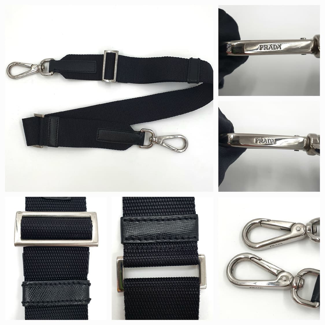 프라다 사피아노 2way 블랙 보스턴백 러기지백 골프 여행가방 상품이미지7