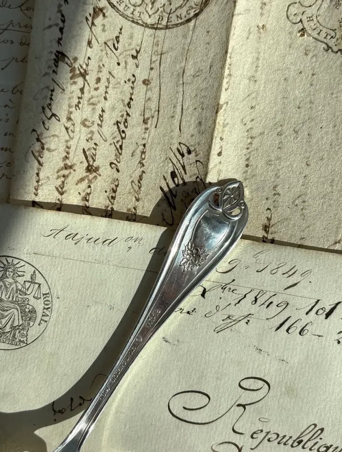 1847 Rogers Bros. Old Colony실버플레이트 디저트스푼 상품이미지3