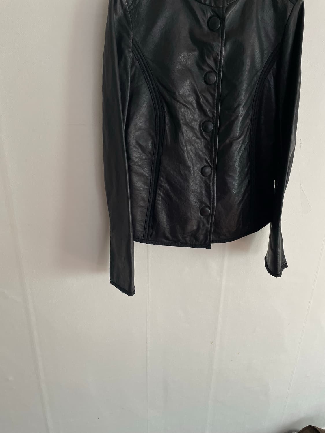 armani collezioni leather jacket 상품이미지4