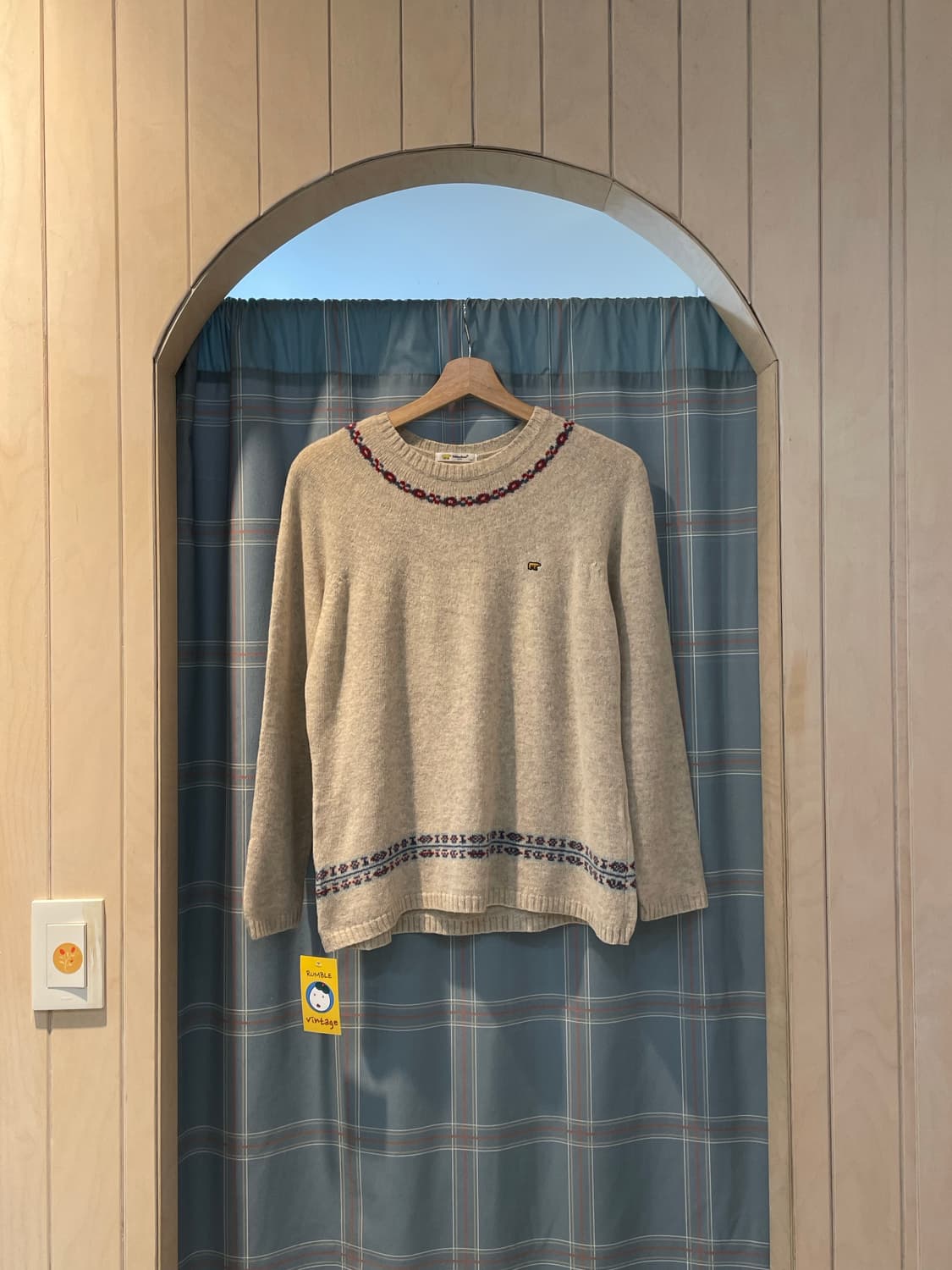 일본빈티지 골든베어 페어아일니트 상품이미지1