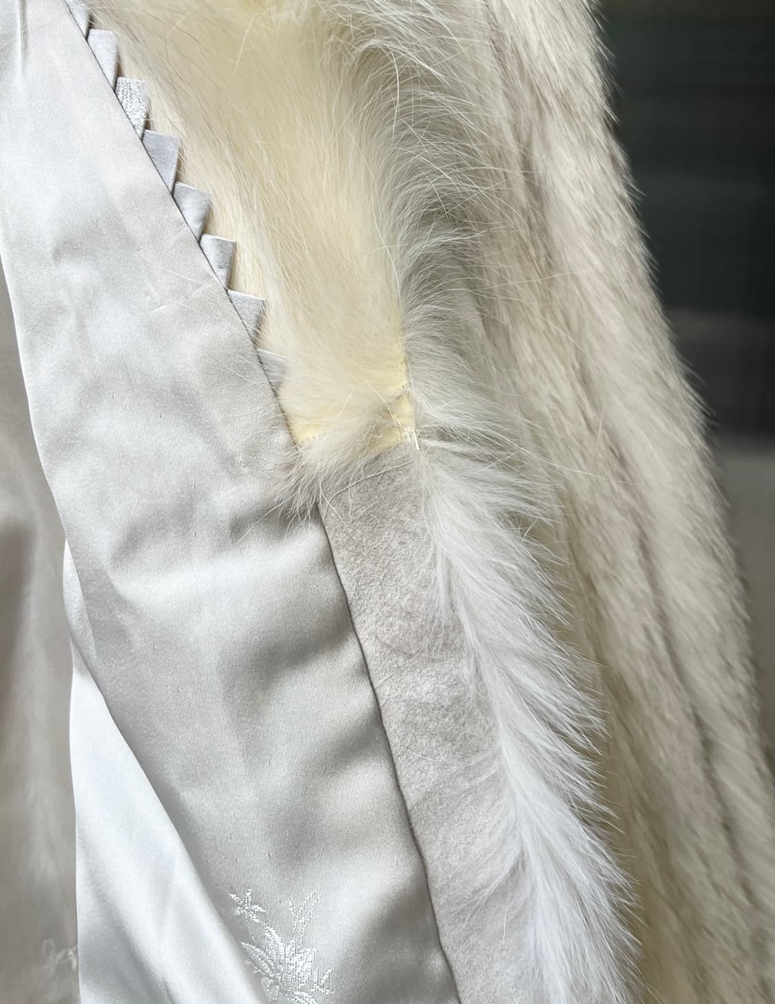 90s 폭스퍼 자켓 아이보리 상품이미지8