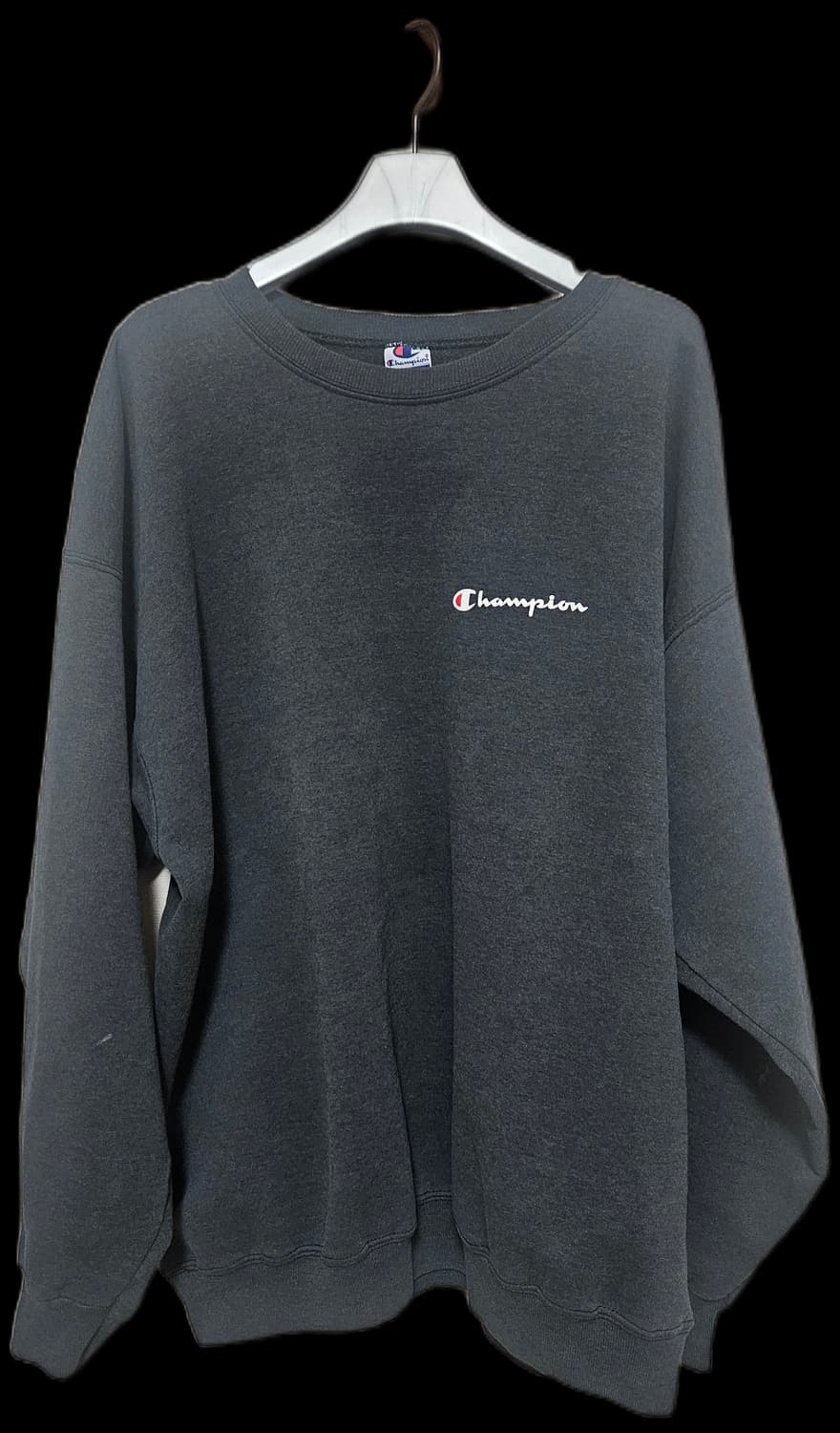 90s 빈티지 챔피온 스웻셔츠 블랙 페이딩 워싱 상품이미지2