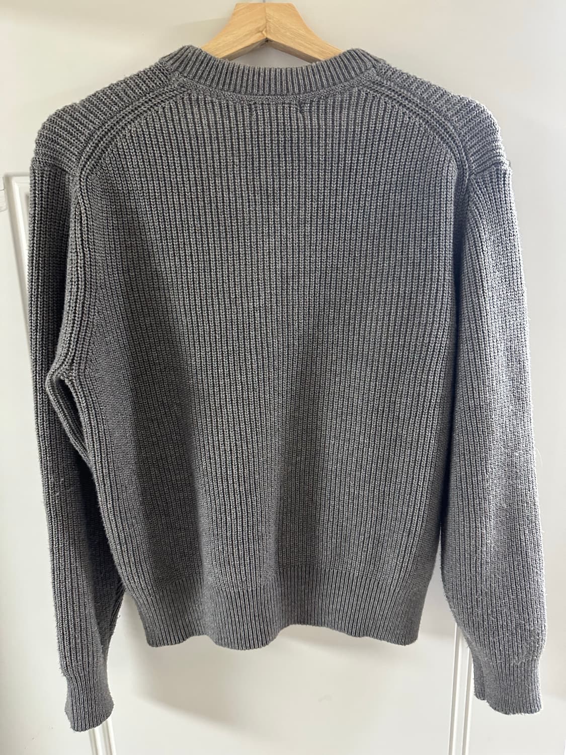 [S] 유니클로 C 크루넥 풀집 가디건 그레이 상품이미지4