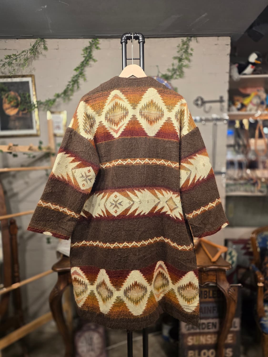 에스닉 패턴 울 코트 (F593) 상품이미지3