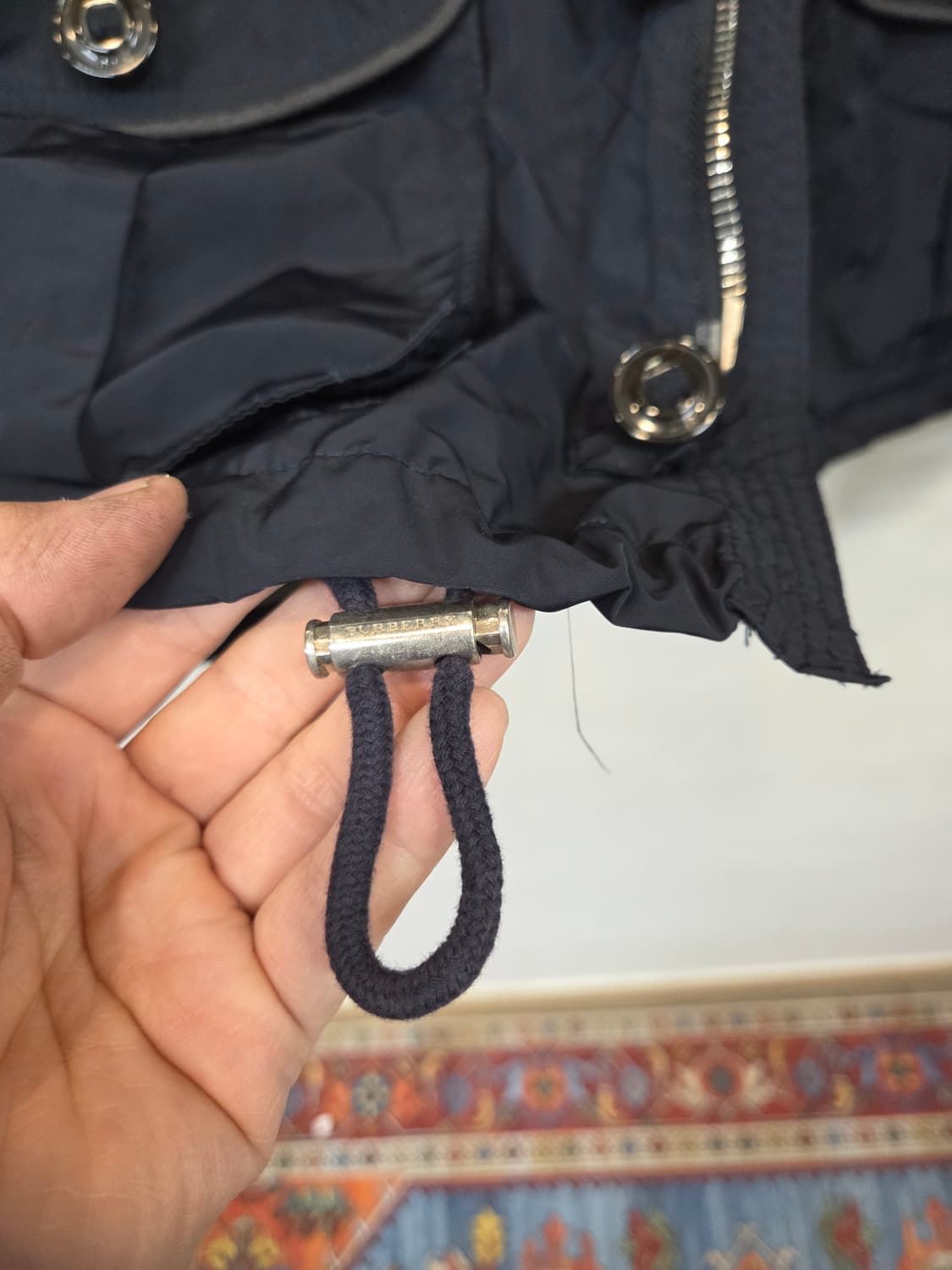 버버리브릿 여성 견장 멀티포켓 레인 바람막이 자켓 L 상품이미지9