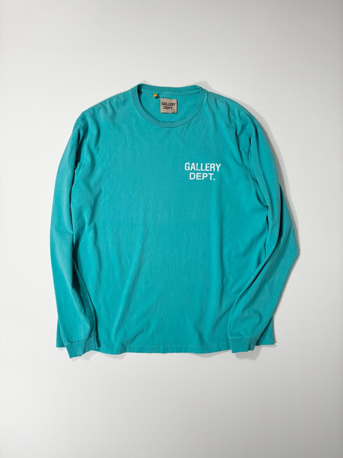 갤러리 디파트먼트 수베니어 롱슬리브 티셔츠 터콰이즈 XL사이즈 상품이미지1