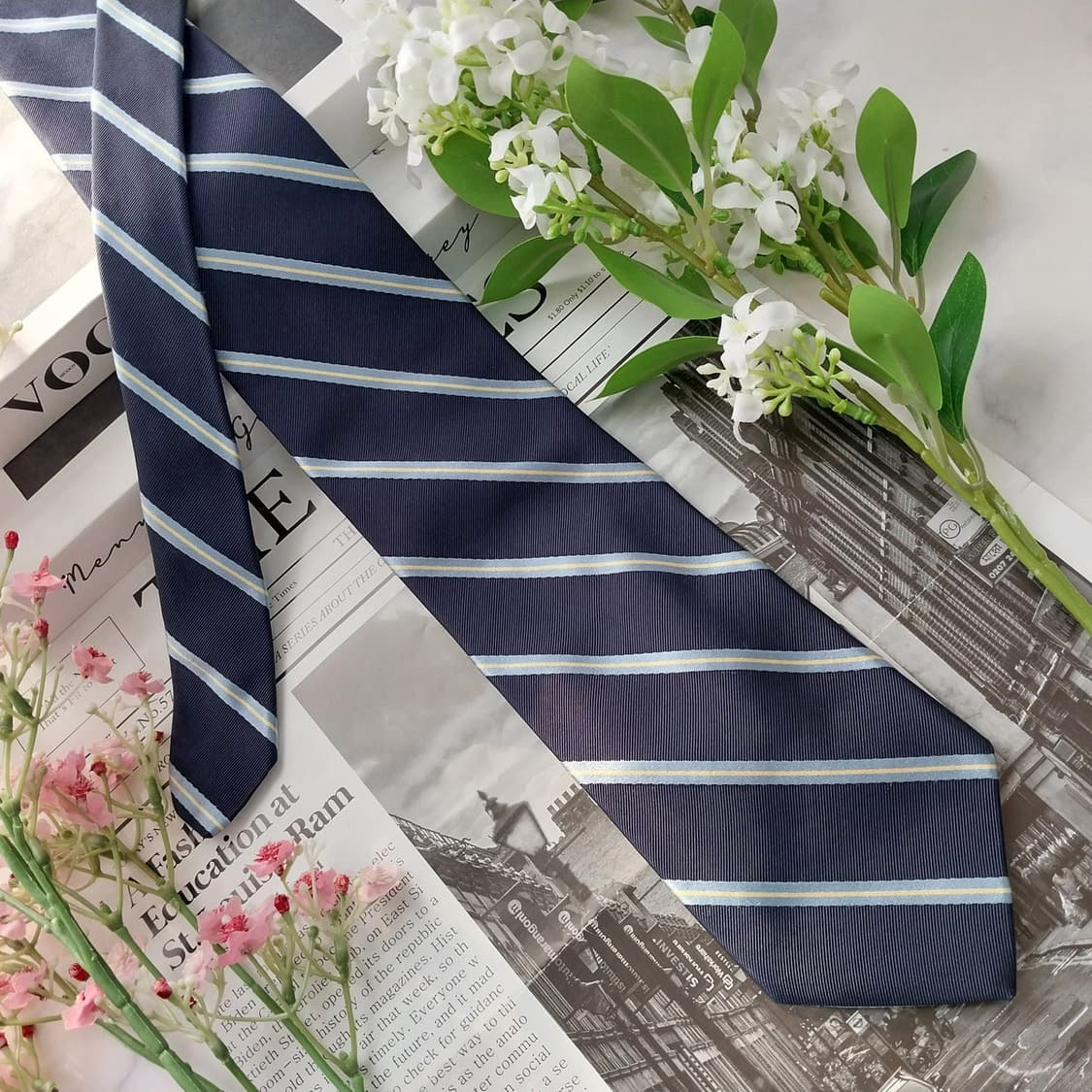 브룩스브라더스 실크 스트라이프 넥타이 8.7cm A+등급 K1821
 상품이미지4