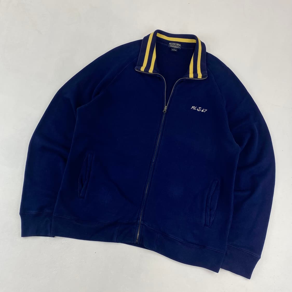 폴로 자수 스몰 로고 네이비 코튼 집업 (103) 상품이미지2