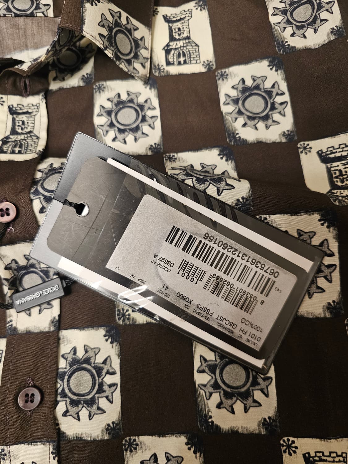 돌체엔가바나 프린팅 셔츠 새상품 상품이미지2