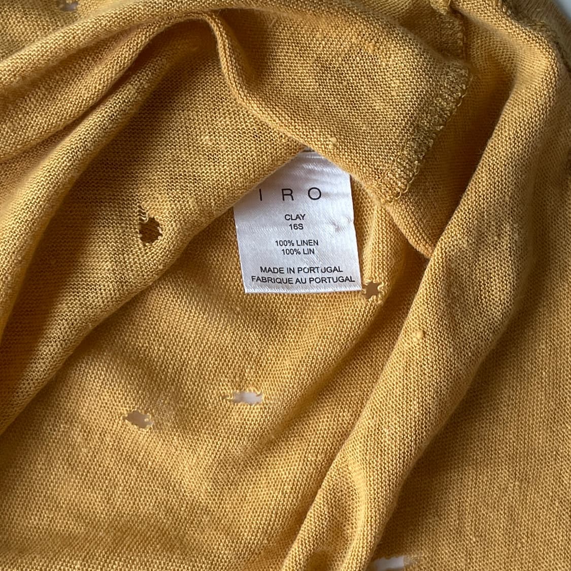 Iro Punching Linen S/S Tee 상품이미지6