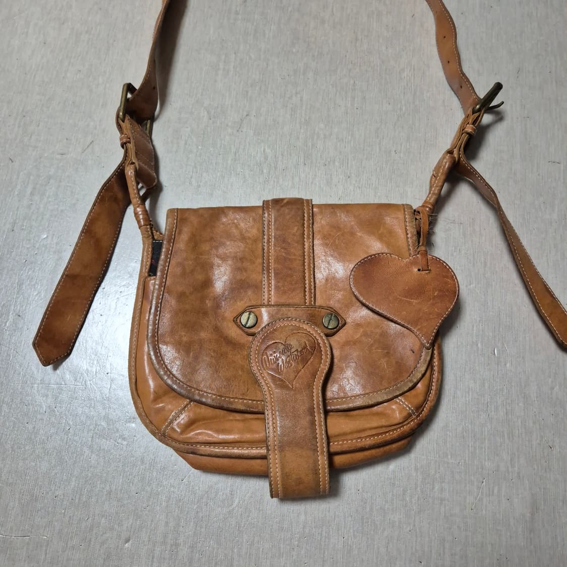 비비안웨스트우드 나인웨스트 리얼레더 크로스백/빈티지 가방 상품이미지4