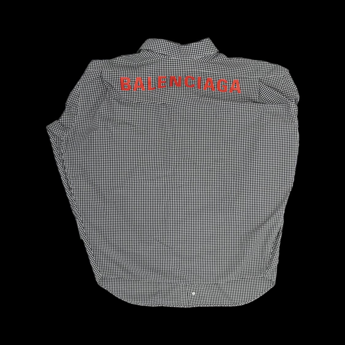 발렌시아가 622050 코쿤 스윙 셔츠 블랙 화이트 상품이미지2