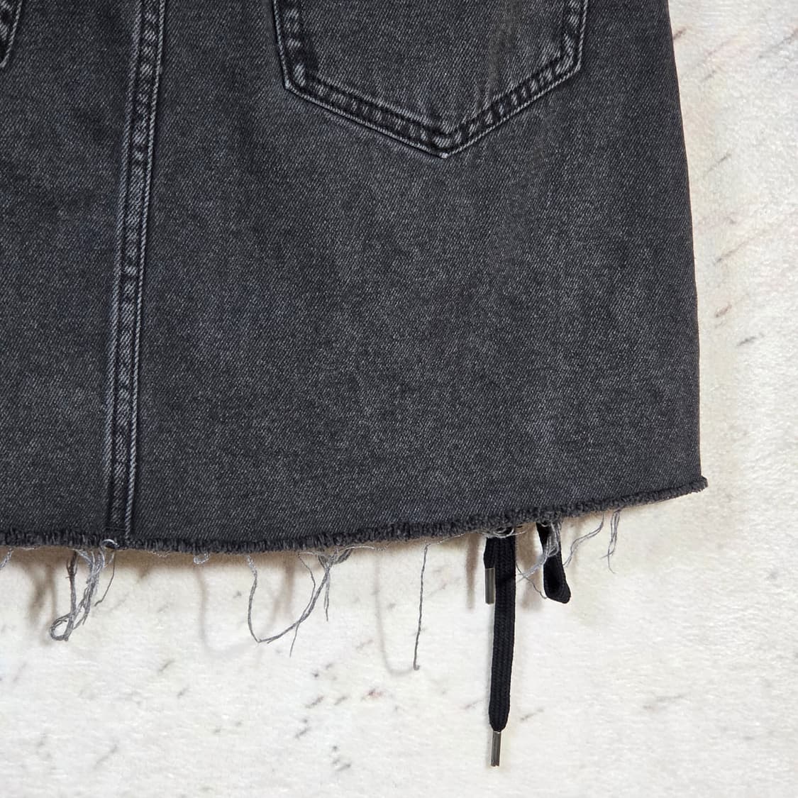 일본 gu 그레이 아일렛 펑크 미니 스커트 상품이미지6