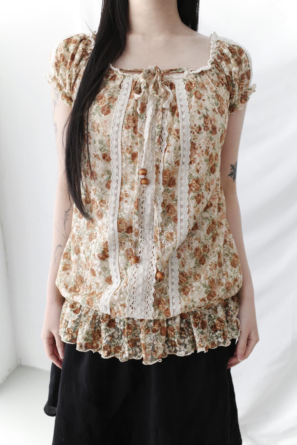 liz lisa) flower lace blouse  상품이미지5