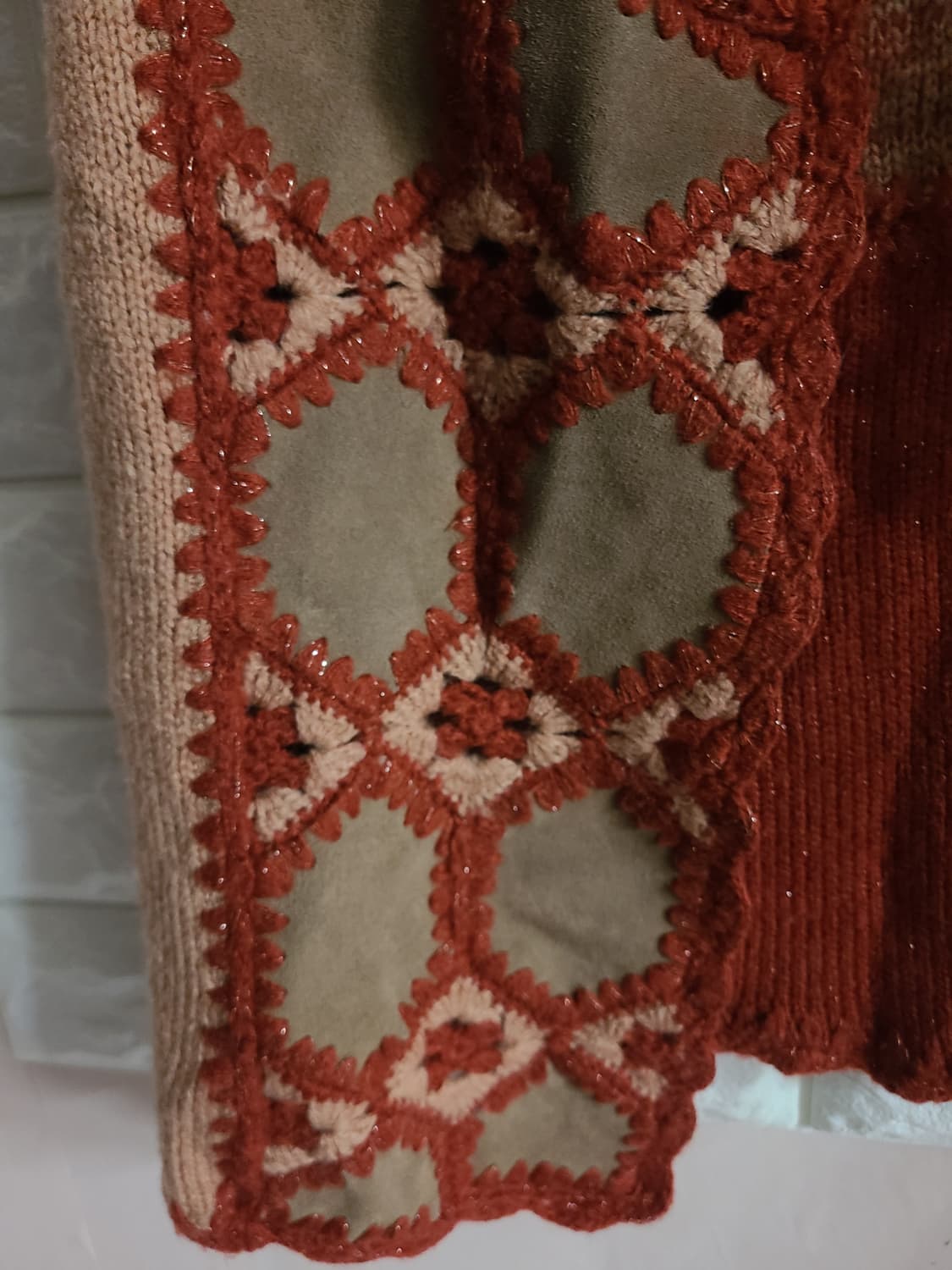 써스데이 크로셰 니트 조끼 상품이미지6