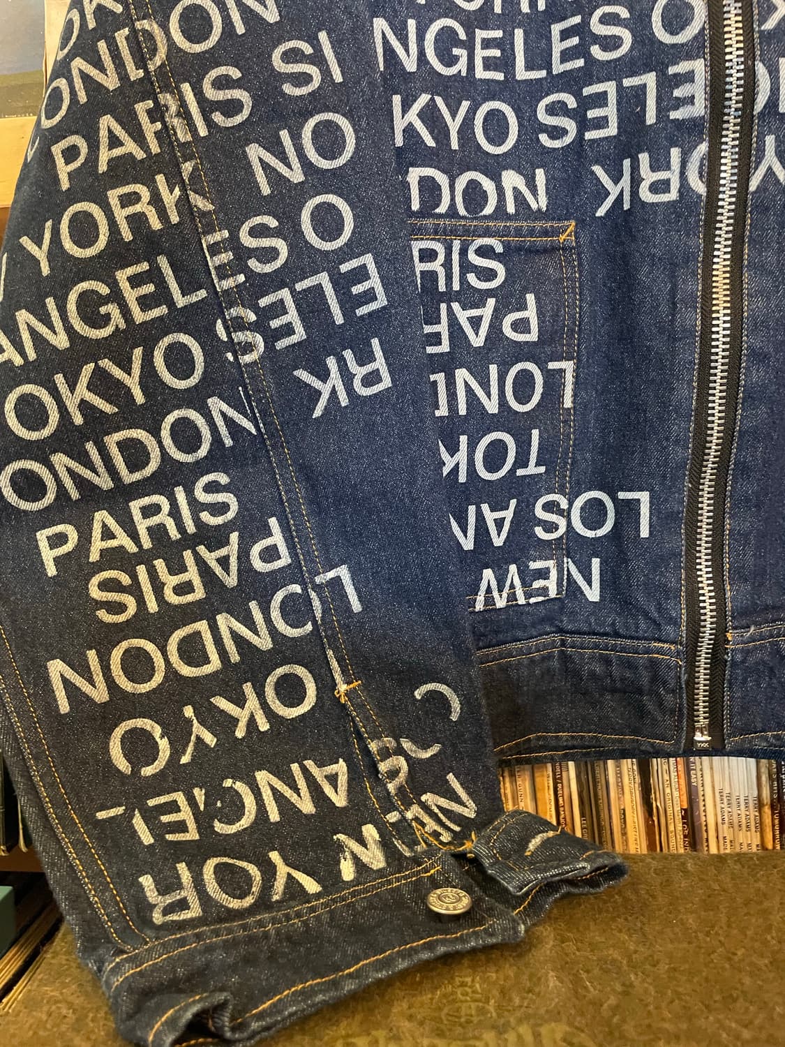 스투시 집 워크 자켓 시티 링크 데님 원 워시 상품이미지4