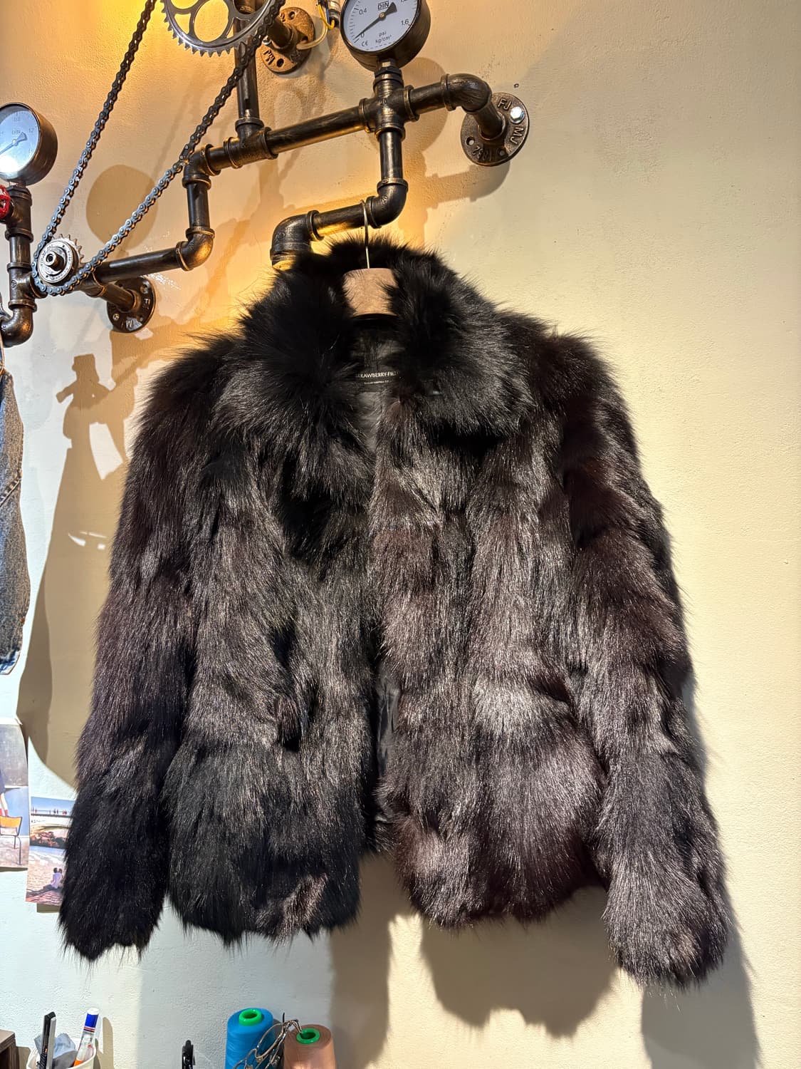 블랙 리얼 폭스퍼재킷 상품이미지4