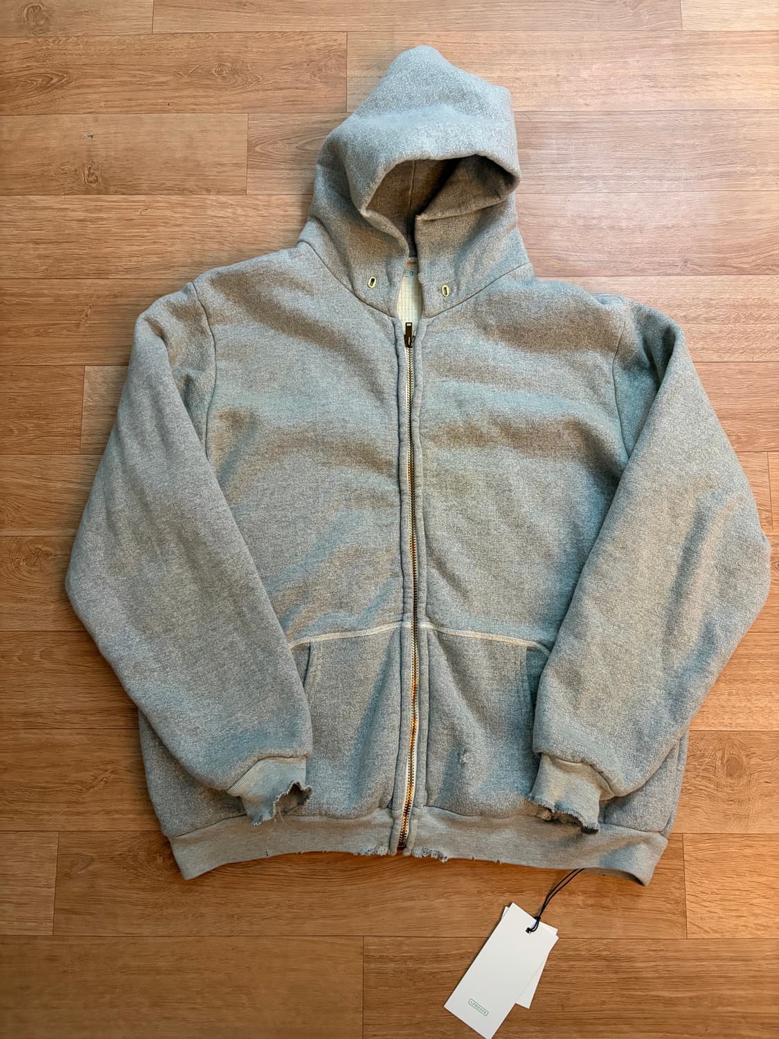 아프레쎄 빈티지 집업후디 그레이 상품이미지2