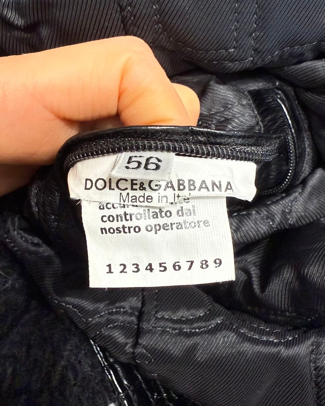 돌체앤가바나 블랙 일 스킨 바이커 자켓  상품이미지9
