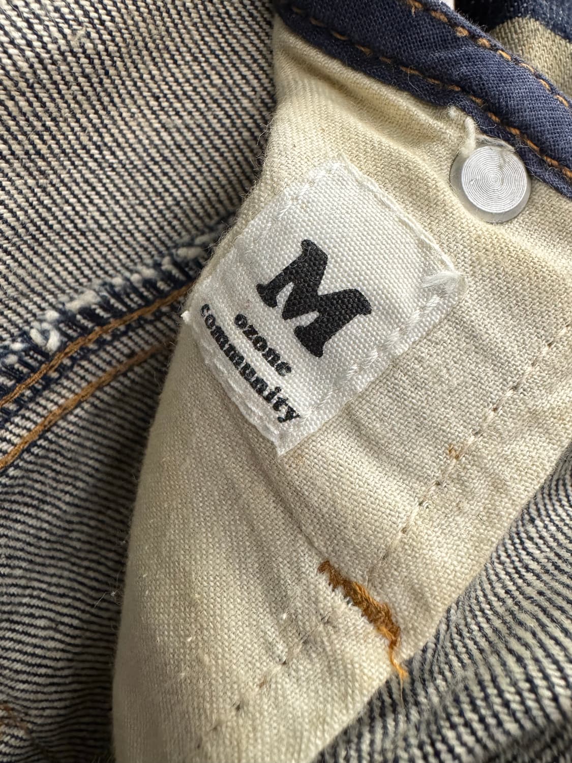 Ozone 빈티지 페인팅 데님스커트 상품이미지3