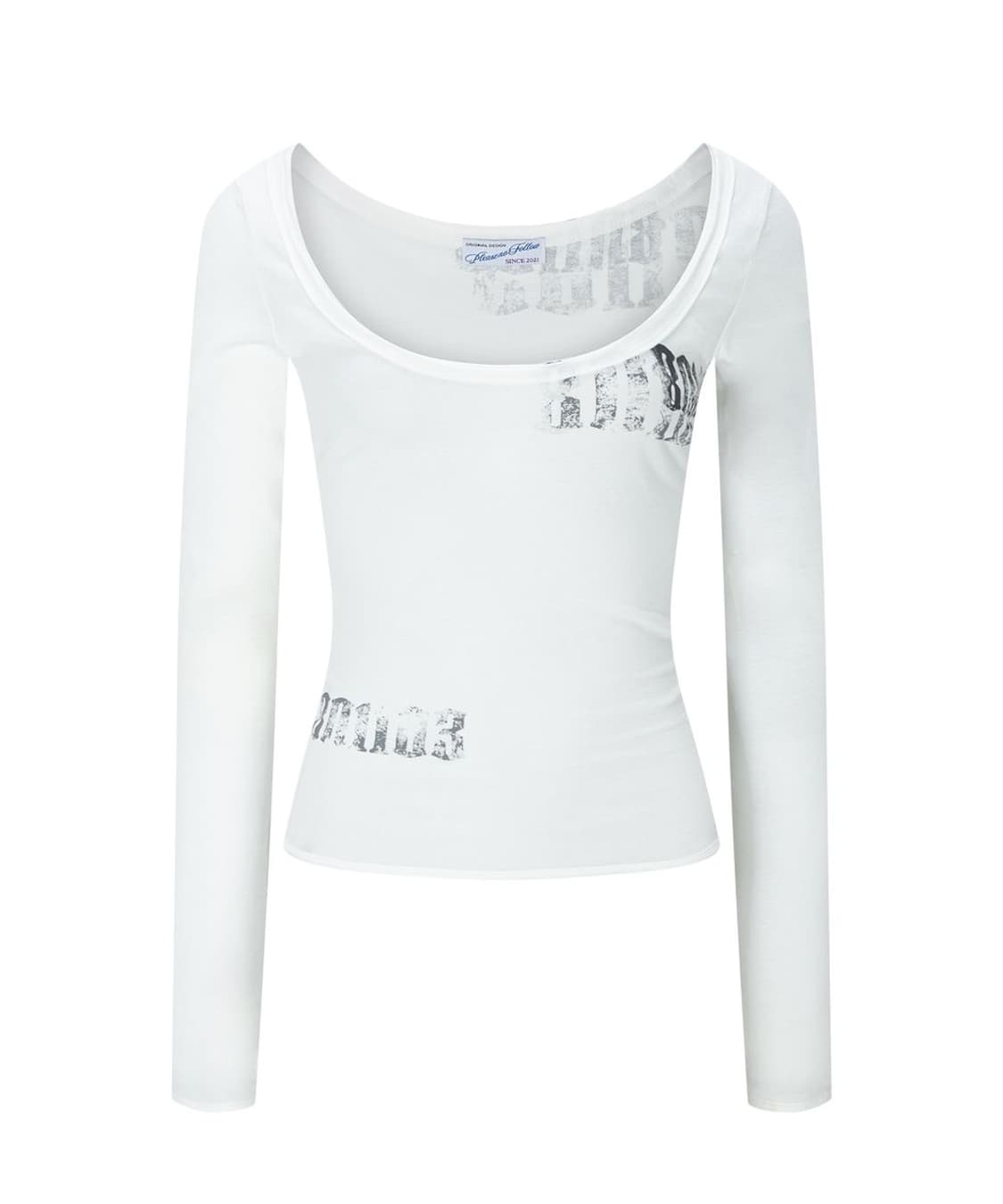 플리즈노팔로우 Elsie Deep Round-neck Long Sleev 상품이미지1