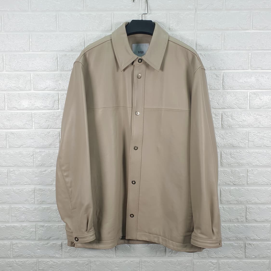 [100]지이크 셔츠형 양가죽 자켓 상품이미지2