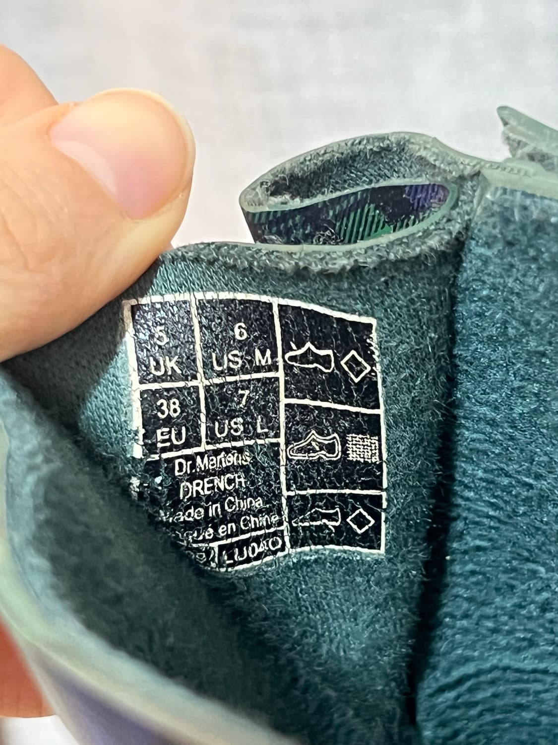 닥터마틴 레인부트 타탄체크 그린 상품이미지6